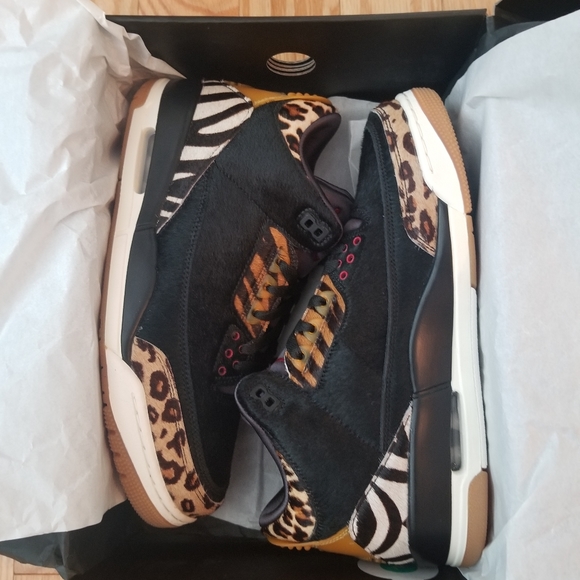 JORDAN 3 ANIMAL INSTINCTS SIZE 10.5 MENS - Picture 2 of 6